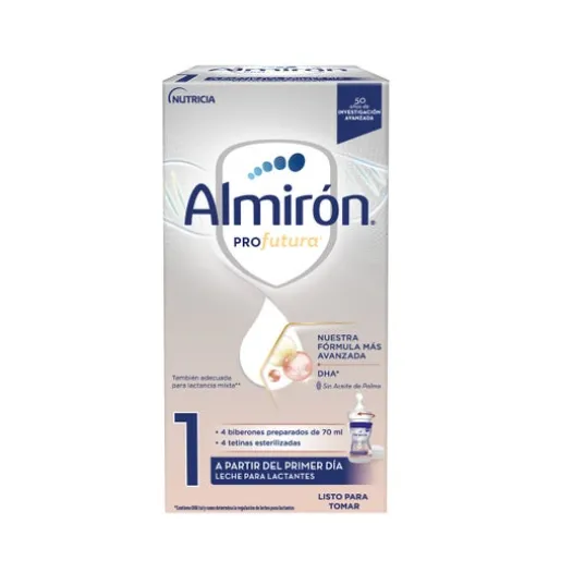 Babynahrung | Almiru00f3n Almirón Profutura 1 + Miniflaschen Starter-Milch 70ml x 4uds
