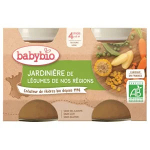 Babynahrung | BabyBio Bio-Gemüsegarten-Gläser in 4 Monaten 2x130g