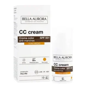 Sonnenschutz | Bella Aurora CC Spf50+ Anti-Flecken-Farbcreme Mitteltönig 30ml