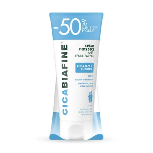 Füße | Biafine Cica Trockene Fußcreme Anti-Spitting 100 ml Charge à 2 Stück