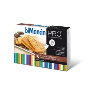 Abnehmen | biManu00e1nu00ae biManán® Pro Getreidekekse mit Schokoladensplittern 16 Stück