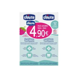 Kinder | Chicco Pack 2u Zahnpasta Erdbeere 12+