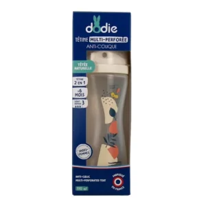 Babynahrung | Dodie Biberón Tetina Multiperforada Flujo 3 +6M Rosa 330ml