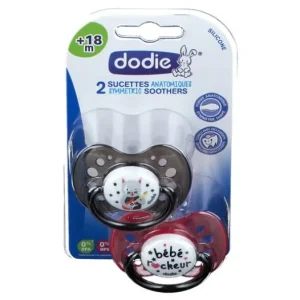 Zubehör | Dodie Duo Schnuller Anat Silizium +18Monate Rock B/2