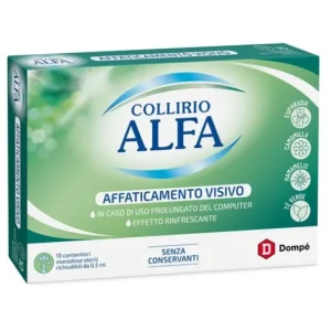 Müde Augen | DOMPE' FARMACEUTICI Dompé Farmaceutici Alfa Collirio Affaticamento Visivo 10x0,5ml