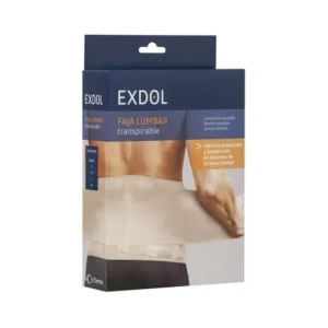 Mieder | EXDOL Atmungsaktiver Lumbalgürtel beige Elastisch T-L 1 Stück