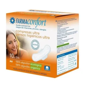 Intimhygiene | FARMACONFORT Tag komprimiert 100% Baumwolle 10 Stück
