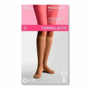 Strumpfhose Kurz | Farmalastic Kniestrümpfe (A-D) normale Kompression T-reina plus schwarz 1 Stück