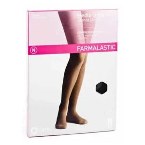 Strumpfhose Lang | Farmalastic mittellang blond (A-F) normale Kompression T-Rhein plus schwarz 1 Stück