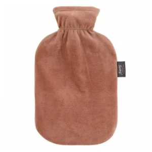 Wärmflaschen | FASHY Bolsa de Agua Cubierta Terciopelo Marrón 2l 1ud