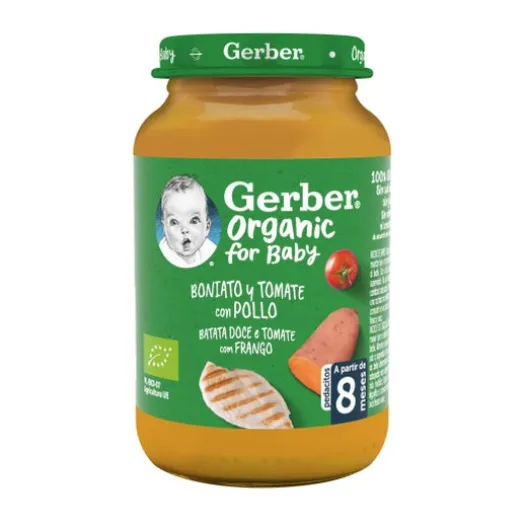 Ökologische Ernährung | Gerber Organic Boniato y Tomate con Pollo 190g