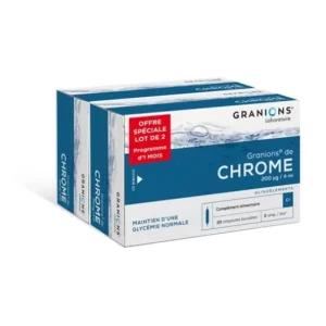 Natürliche Diätetik | Granions Pack Cromo 200Ug/4ml 2x30 Ampollas