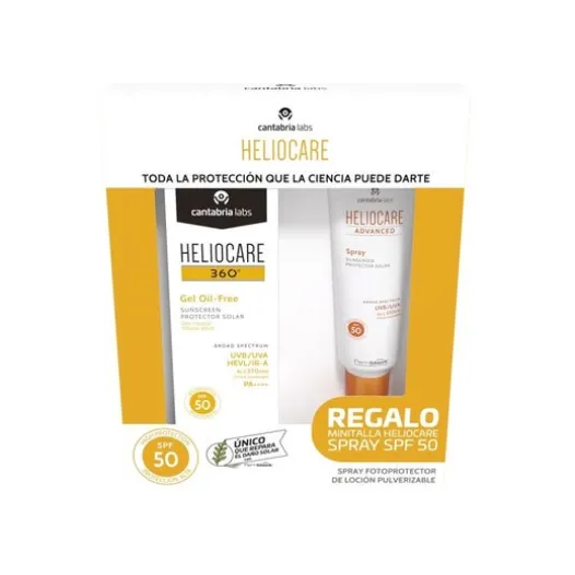 Sonnenschutz | Heliocare 360 Pack Gel Oil Free Spf50 50ml + Advanced Spray Spf50 75ml