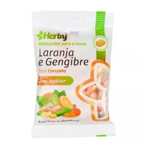 Naturheilmittel | Herby Rebuçados Laranja Gengibre Com Curcuma Sem Açucar 60g