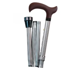 Gehstöcke | Herdegen Derby Faltstock Schwarz Weiß 1ut