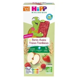 Ökologische Ernährung | Hipp Barra Avena Fresa Frambuesa Bio 12M 5x20g
