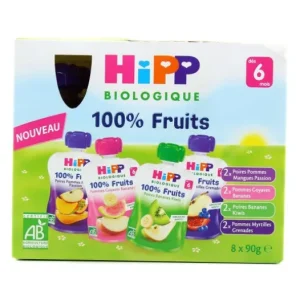 Ökologische Ernährung | Hipp Compotas 100% Frutas 8x90g