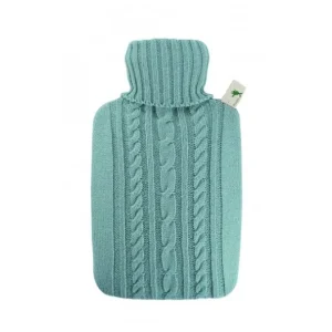 Wärmflaschen | Hugo Frosch Bouillotte Housse Maille Bleu Gris 1,8l