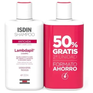 Haar | ISDIN LAMBDAPIL Duplo Champú Anticaída 2x400ML Lambda, 2x400ML (Código PF )