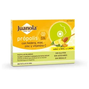 Naturheilmittel | Juanola ™ Pastillen mit Propolis Efeu, Honig, Zink und Vitamin C 24 Stck.