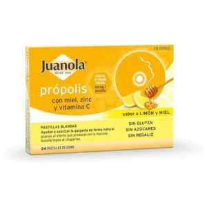 Naturheilmittel | Juanola ® Propolis mit Honig, Zink und Vitamin C 24 Lutschtabletten
