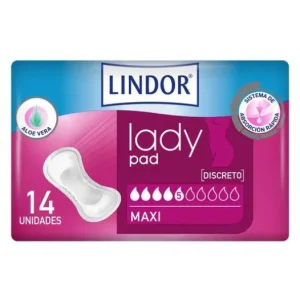 Damenhygiene | Lindor Lady Pad-Kompressen Maxi 14uds