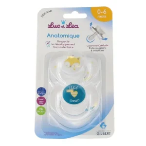 Zubehör | Luc et lea Symmetrischer Schnuller 0-6m Fox Little Heart 2Stück