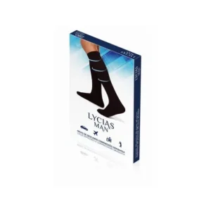 Strumpfhose Kurz | Lycias Man Media Negro 2 1 Par