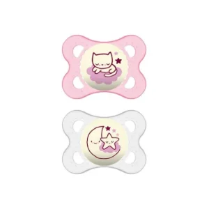 Zubehör | MAM Chupete Air Night Silicona 2-6M Rosa 2uds