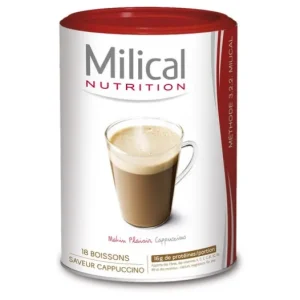 Ökologische Ernährung | Milical Nutrition Milical - Hyperprotein Cappuccino Getränke 18 Beutel