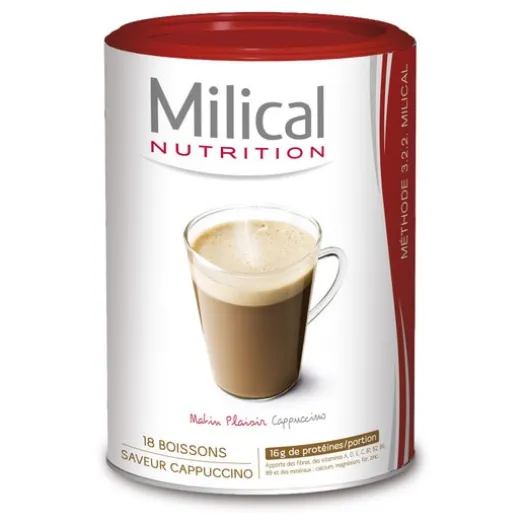 Ökologische Ernährung | Milical Nutrition Milical - Hyperprotein Cappuccino Getränke 18 Beutel