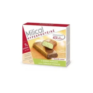 Ökologische Ernährung | Milical Nutrition Milical - Hyperprotein Schokolade Pistazienriegel