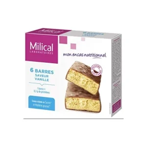 Ökologische Ernährung | Milical Nutrition Milical - Hyperprotin Vanille 6 Riegel