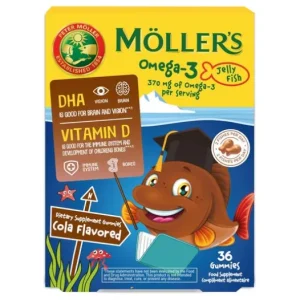 Kinder | Moller's Möller's Omega 3 Jelly Fish Cola 36uds