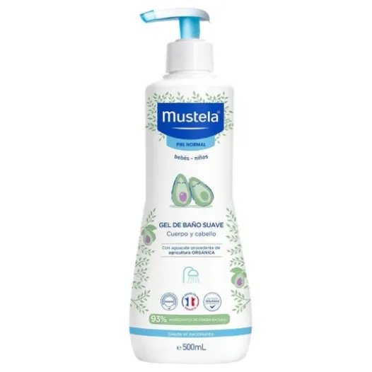 Babypflege | Mustela Gel De Baño Suave Con Aguacate Bio 500ml