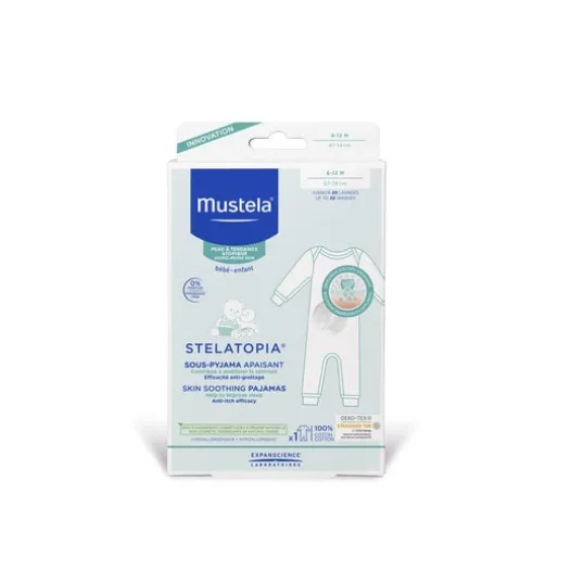 Babypflege | Mustela Stelatopia Beruhigendes Pyjama 6-12 Monate 100% Baumwolle
