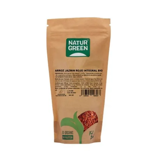 Ökologische Ernährung | NATURGREEN Roter Jasminreis Vollkorn Bio 500g