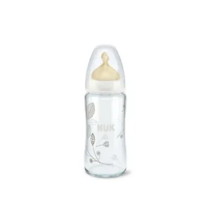 Babynahrung | Nuk Babyflasche Latexsauger weiten Mund Kristall Größe 1 240ml