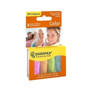 Ohren | Ohropax Color Tampões Ouvidos Espumas Macia 8 Unidades