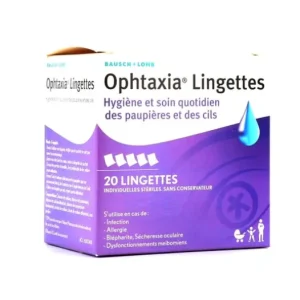Augenpflege | BAUSCH & LOMB Ophtaxie Box mit 20 Streifen Wischtüchern