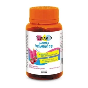 Kinder | PEDIAKID Gom Vit D3 Erdbeere 60