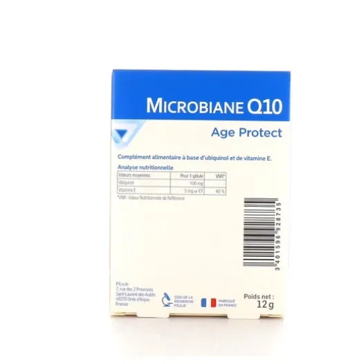 Nahrungsergänzungsmittel Für Die Schönheit | Pileje Mikrobiane Q10 Age Protect 30 Glules