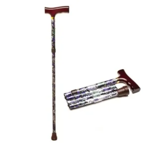 Gehstöcke | Prim Muletilla Plegable Flor Púrpura Fantasía 1ud