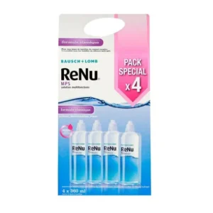 Augenpflege | BAUSCH & LOMB Renu Mps Multifunktionslösung für empfindliche Augen 4 x 360 ml Packung