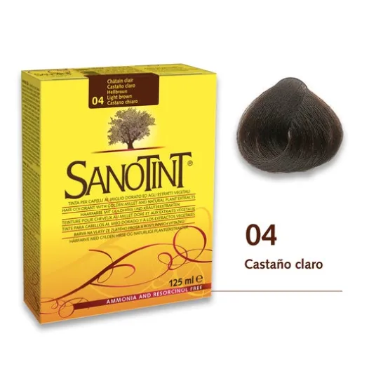 Haar | Santiveri Sanotint Tinte Classic 04 Castaño Claro 125ml