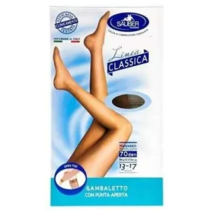 Socken | Sauber Calcetín Punta Abierta 70D Lisa Talla M 2 1 Par