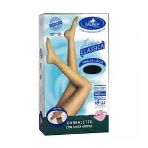 Socken | Sauber Calcetín Punta Abierta 140D Liso Medio Talla 3 1 Par