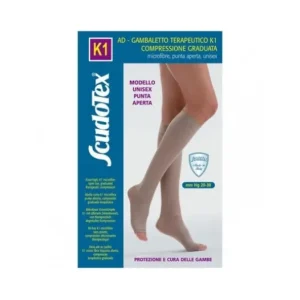 Strumpfhose Kurz | Scudotex K1 Calcetín Microfibra Open Toe 5 Beige 1 Par