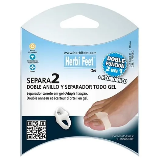 Füße | Herbitas Separa2 Doppelring Herbi Füße Silikon T-Rolle L 1 U