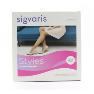 Strumpfhose Lang | Sigvaris 2 Style Transparent Autofix Strümpfe Nachtblau NM 1 Paar